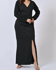 Black Embellished Sheath Dress