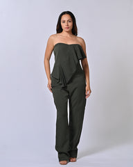Chic Army Green Jumpsuit