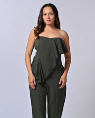 Chic Army Green Jumpsuit