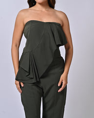 Chic Army Green Jumpsuit